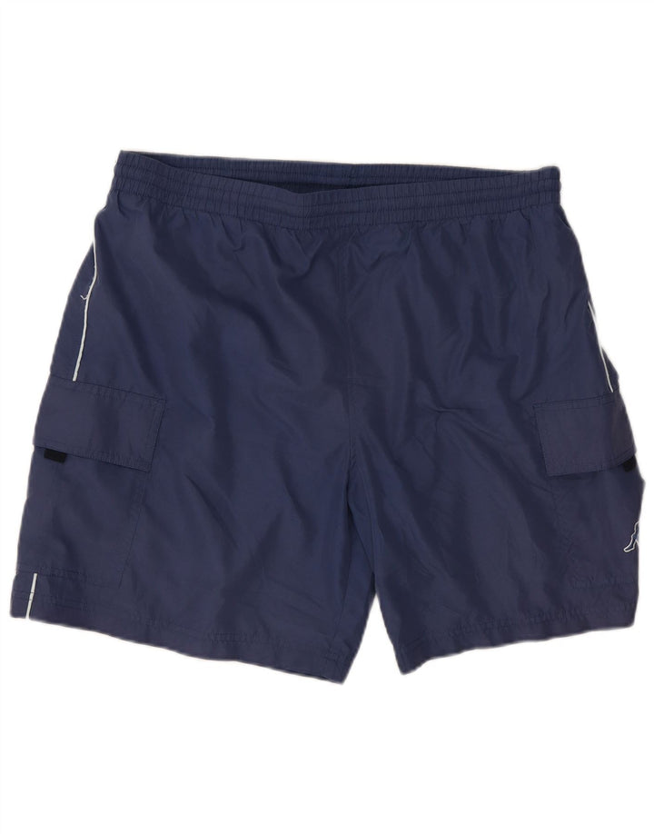 KAPPA Mens Sport Shorts XL  Blue Polyester
