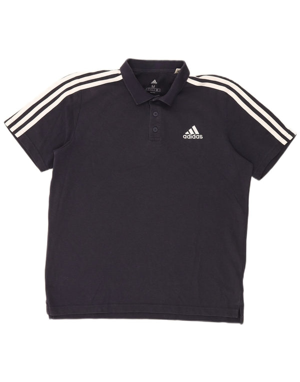Camisa polo masculina Adidas média azul marinho algodão