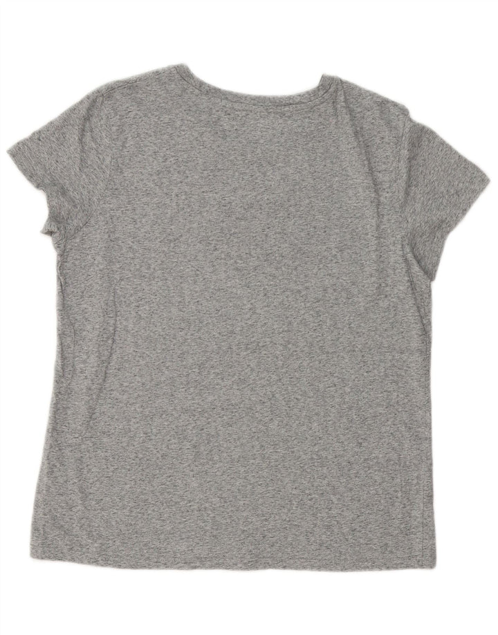 Levi's Womens Graphic T-Shirt Top UK 16 Large Grey Flecked