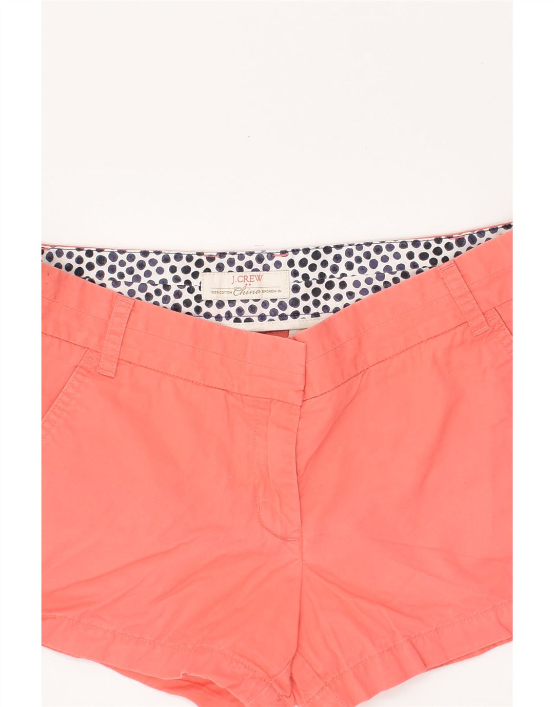 J. CREW Womens Broken In Chino Shorts W30 Medium Pink Cotton Vintage J. Crew and Second-Hand J. Crew from Messina Hembry 