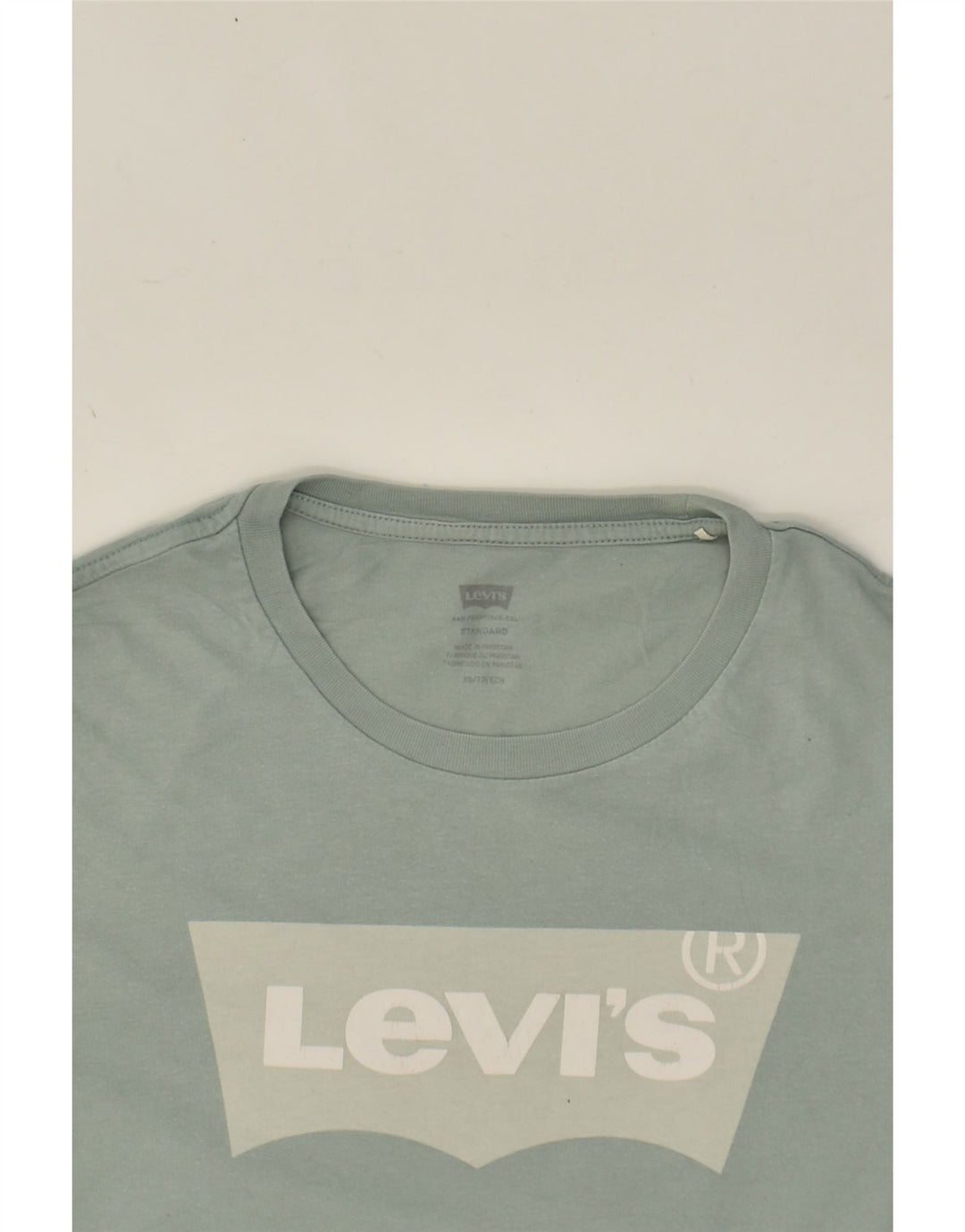 LEVI'S Mens Standard Graphic T-Shirt Top XS Green Cotton | Vintage Levi's | Thrift | Second-Hand Levi's | Used Clothing | Messina Hembry 