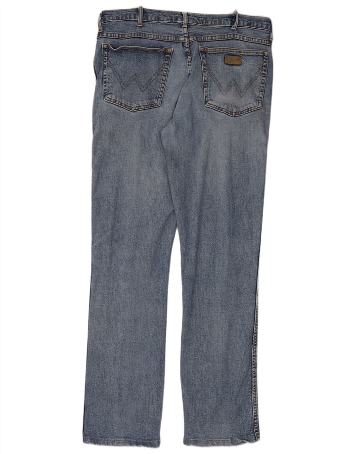 Wrangler Mens Straight Jeans W34 L33 Blue