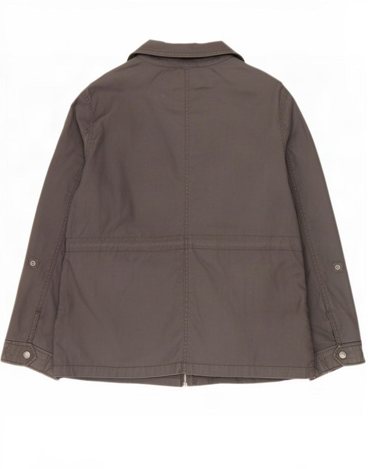 White Stuff Womens Utility Jacket UK 14 Large Grey Cotton