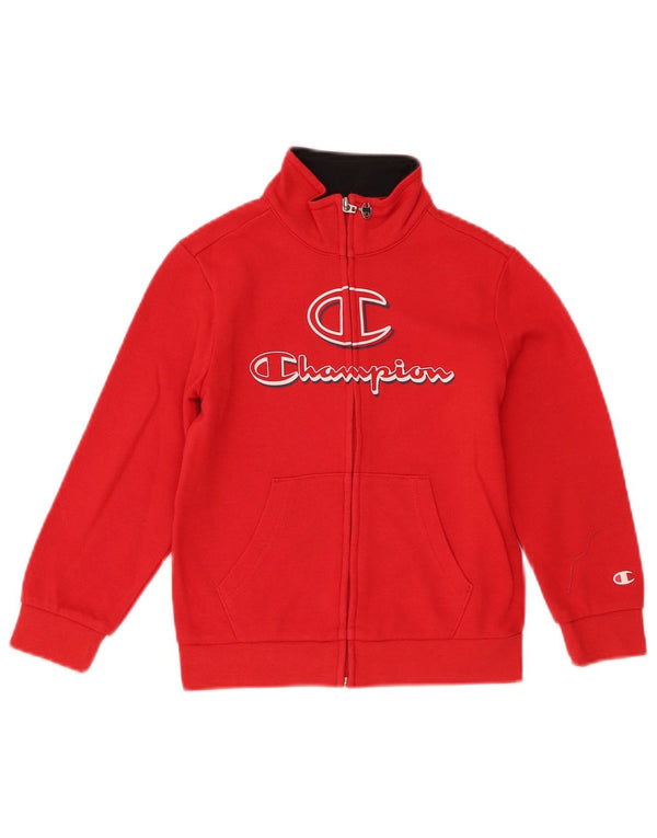 Champion Veste de survêtement graphique pour garçon 5-6 ans XS Rouge Coton
