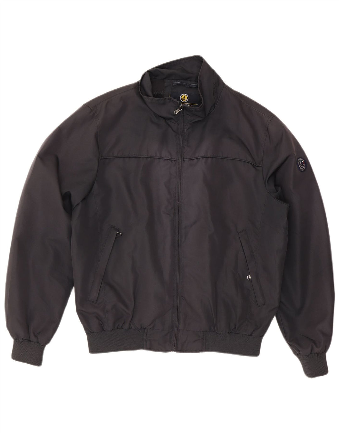 Navigare Mens Bomber Jacket UK 40 Large Navy Blue Polyester