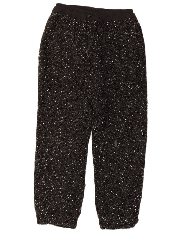 Zara Dame joggers Casual Bukser Small W26 L26 Sort Flecked