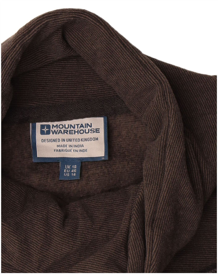 Mountain Warehouse Dame Rullehals Sweatshirt Jumper UK 18 XL Grå