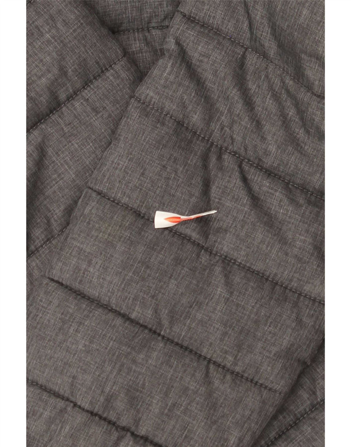 Ellesse Womens Hooded Padded Jacket UK 6 XS Grey Nylon