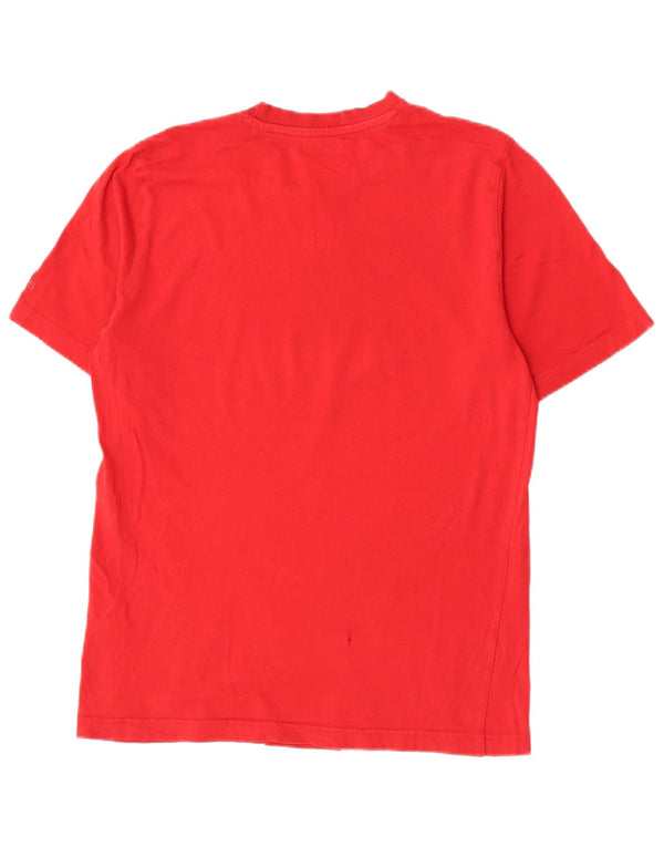 Adidas Mens Graphic T-Shirt Top Small Red Cotton