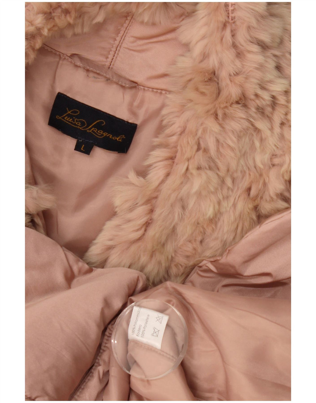 Luisa Spagnoli Womens Bomber Jacket UK 16 Large Pink Polyamide