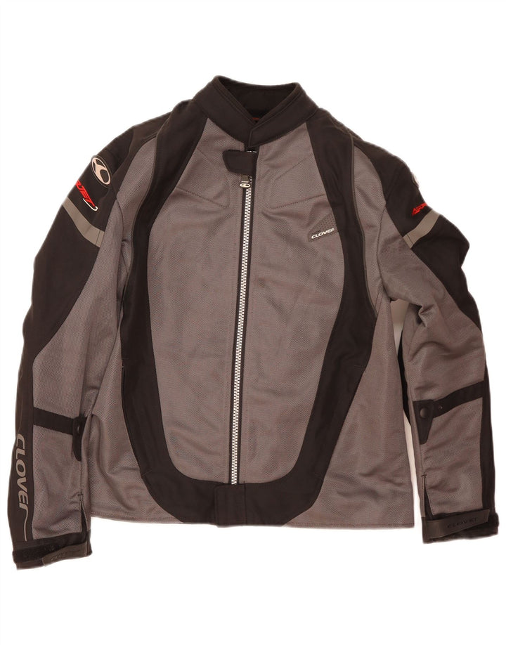 Jachetă pentru motocicletă pentru femei Clover UK 14, gri mediu, color block