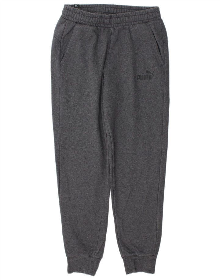 Puma Mens Tracksuit Trousers Joggers Medium  Grey Cotton