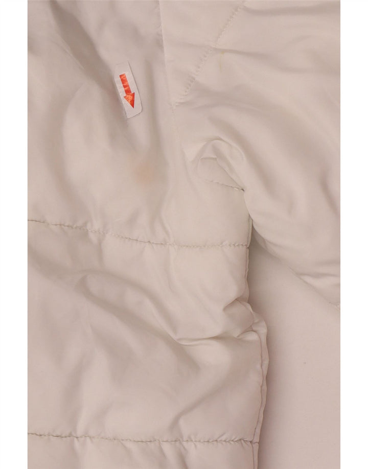 Kappa Mens Padded Jacket UK 40 Large White Colourblock Polyester