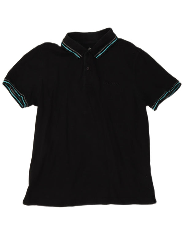 Polo da uomo Lotto Small in cotone nero