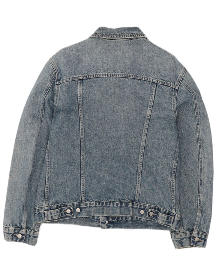 Vintage Mens Denim Jacket UK 36 Small Blue Cotton
