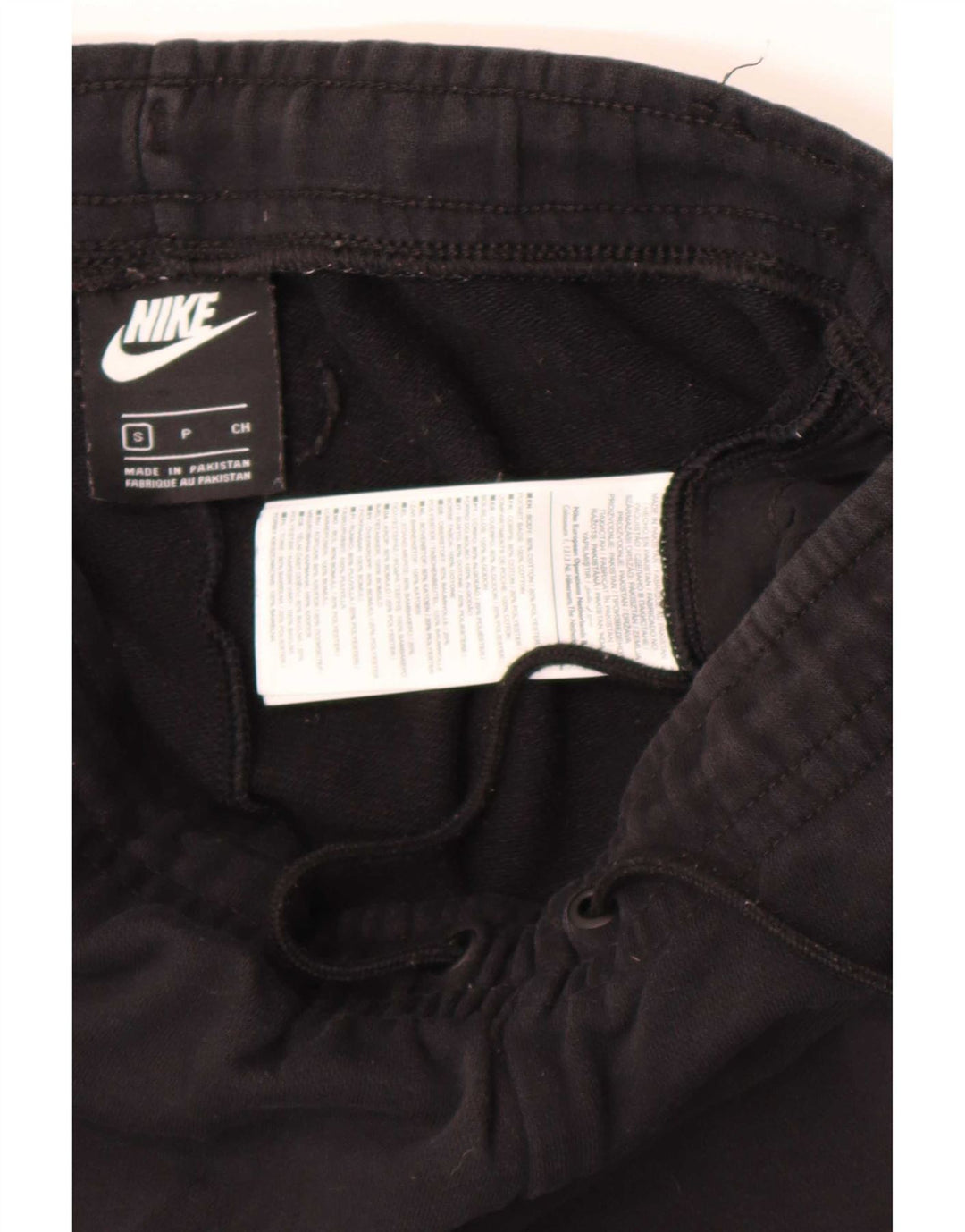 Nike Mens Tracksuit Trousers Joggers Small Black Cotton