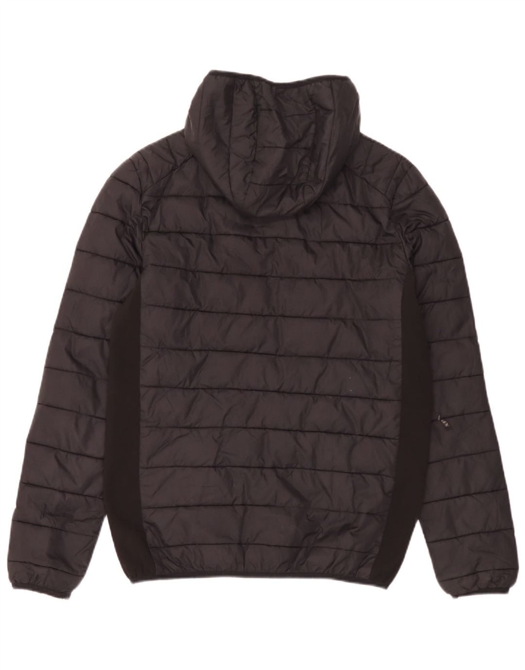 Ellesse Mens Hooded Padded Jacket UK 36 Small Black Nylon