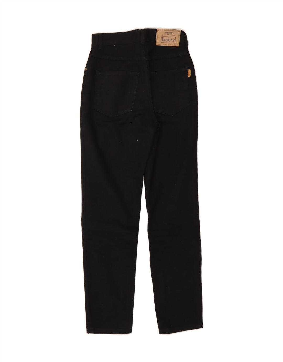 EXPLORER Womens Slim Jeans UK 8 Small W26 L30  Black Cotton Vintage Explorer and Second-Hand Explorer from Messina Hembry 
