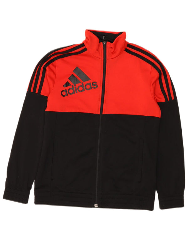 Adidas drenge grafisk træningsdragt topjakke 11-12 år Rød Colourblock