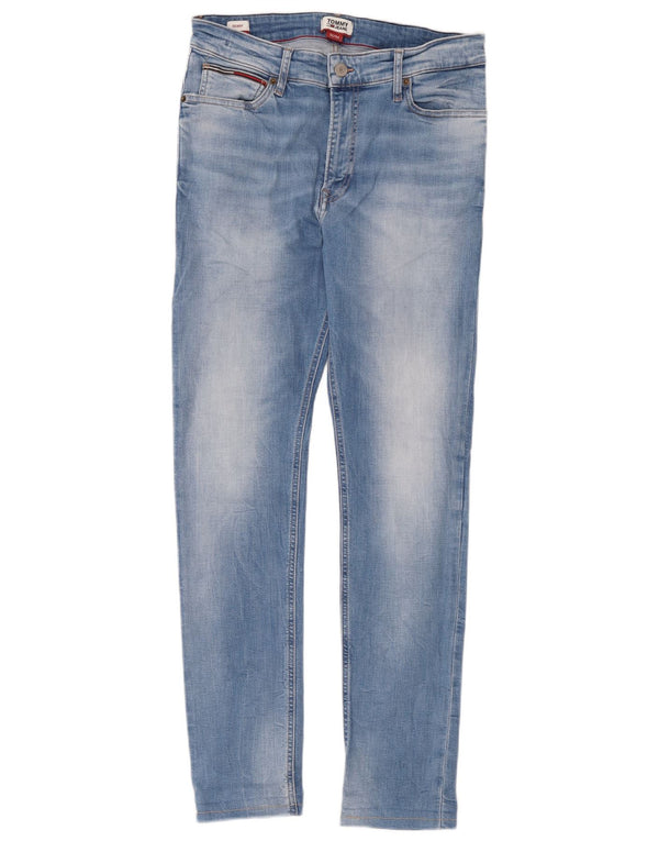 Tommy Hilfiger Herre Skinny Jeans W32 L34 Blå Bomuld