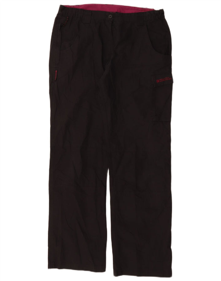 Mountain Warehouse Womens Cargo Trousers UK 12 Medium W34 L31 Black