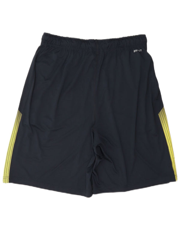 Pantaloncini sportivi Nike Dri Fit da uomo, grandi, in poliestere color block blu navy
