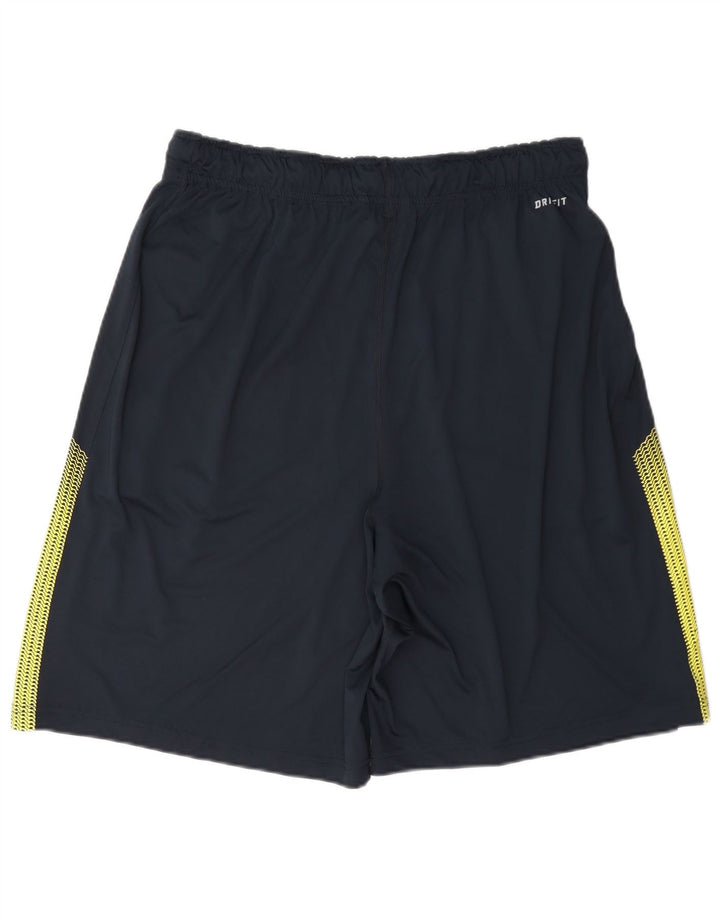Nike Herre Dri Fit Sportshorts Store Marineblå Colourblock Polyester