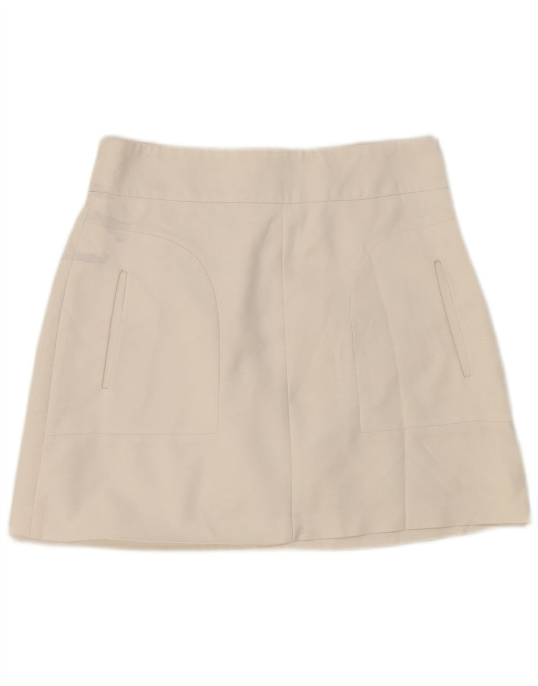 Zara Womens Mini Skirt Medium W28 White Cotton