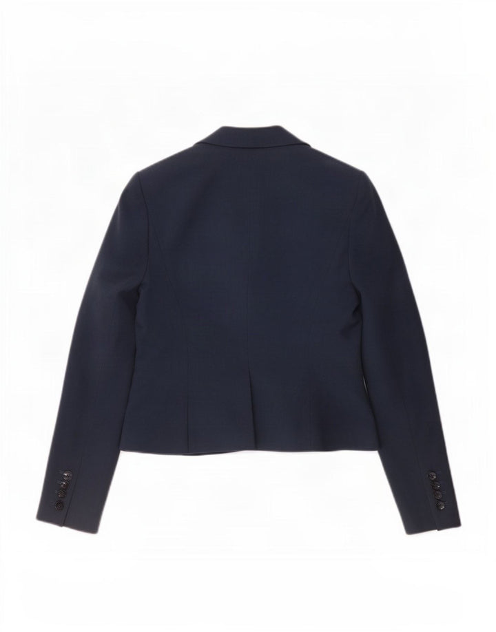 L.K. Bennett Chaqueta tipo blazer con 1 botón para mujer UK 10 Small Poliéster azul marino