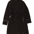 Oasis Dame Overfrakke UK 16 Stor Sort Polyester