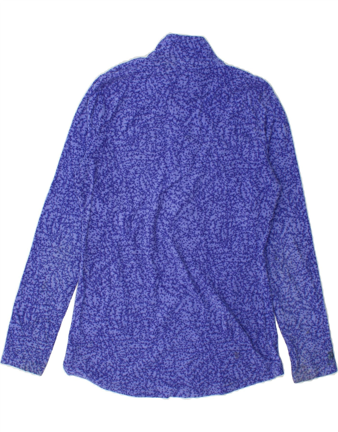 EDDIE BAUER Womens Abstract Pattern Fleece Jumper UK 10 Small Blue Vintage Eddie Bauer and Second-Hand Eddie Bauer from Messina Hembry 