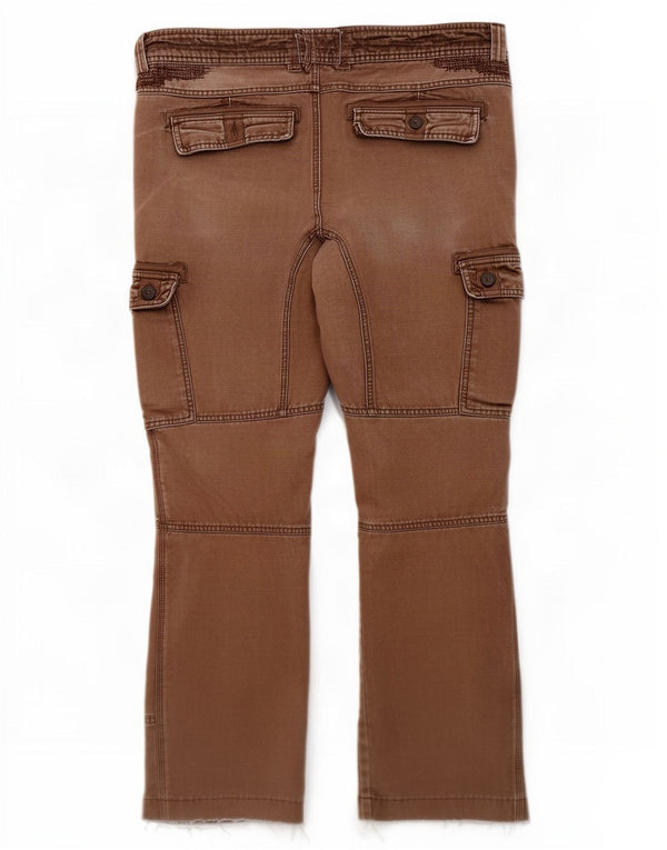 Carhartt Mens Crop Pantalones Cargo Rectos W36 L26 Marrón