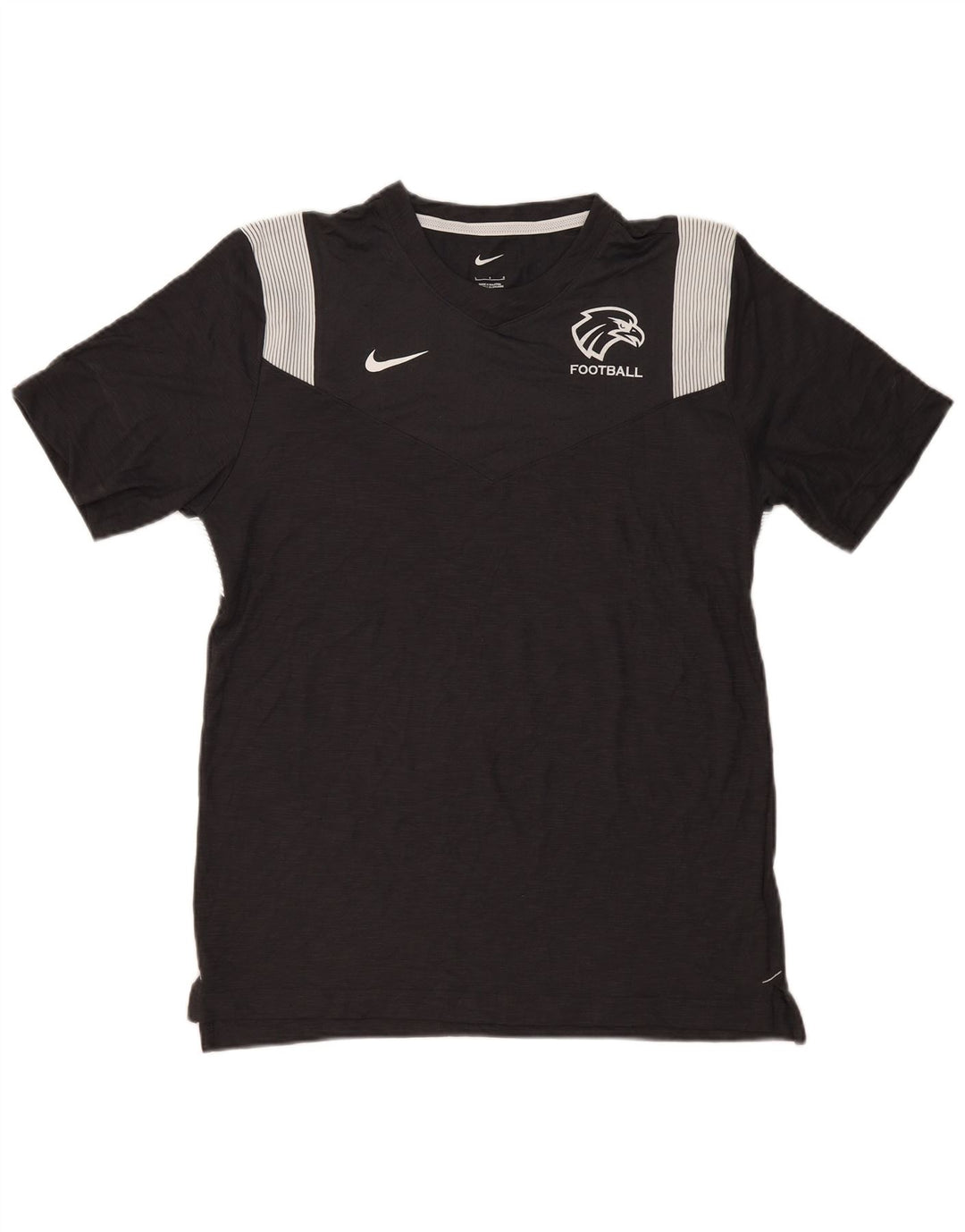 Nike Mens Dri Fit Graphic T-Shirt Top Large Black Pinstripe Polyester