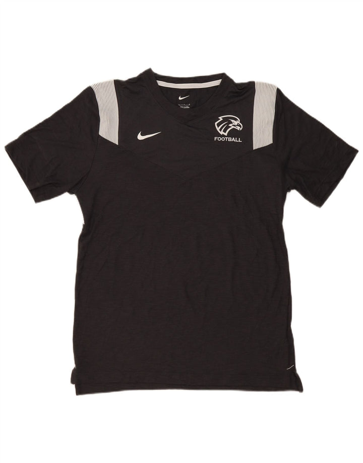 Nike Mens Dri Fit Graphic T-Shirt Top Large Black Pinstripe Polyester