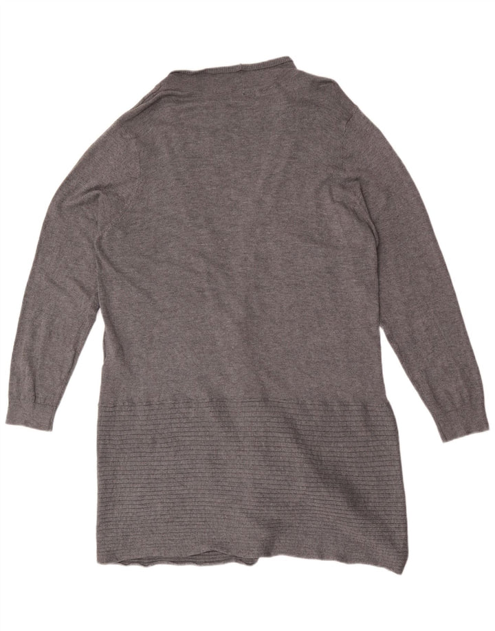 Marks & Spencer Womens Autograph Longline Cardigan Sweater UK 16 Large Grey