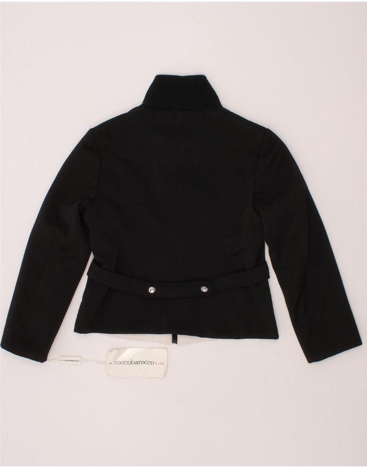 ROCCOBAROCCO Girls Tracksuit Top Jacket 5-6 Years Black Colourblock Vintage Roccobarocco and Second-Hand Roccobarocco from Messina Hembry 