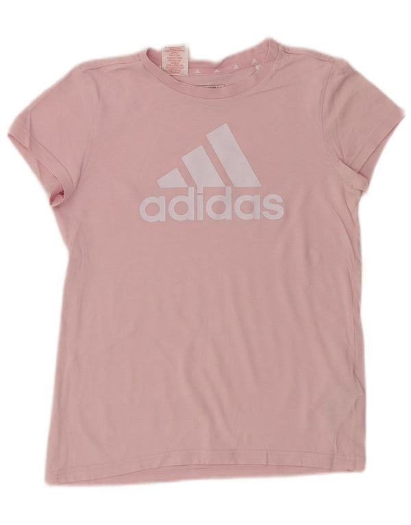 Adidas piger grafisk t-shirt top 13-14 år Pink bomuld