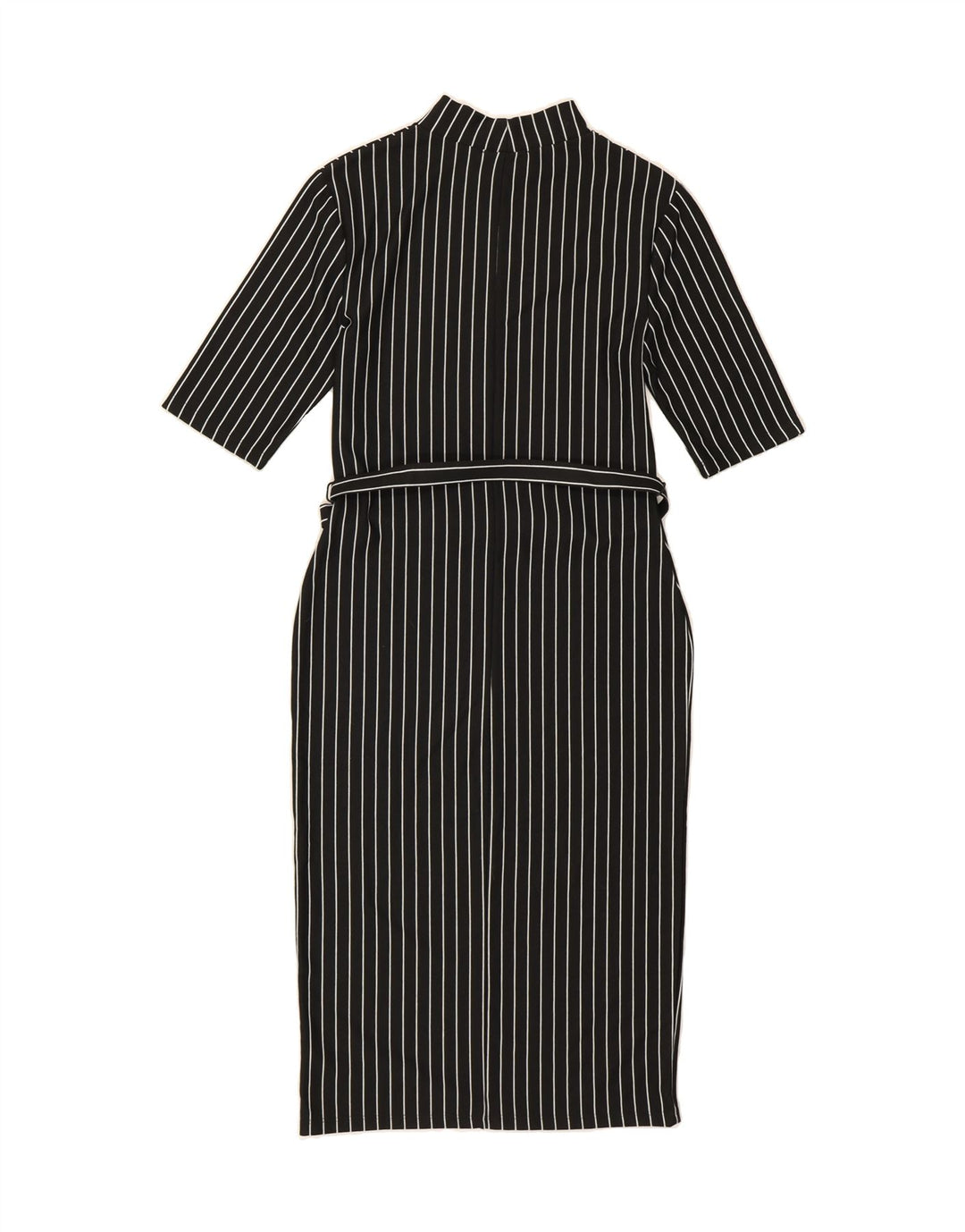 ZARA Womens Bodycon Dress UK 12 Medium Black Striped Vintage Zara and Second-Hand Zara from Messina Hembry 