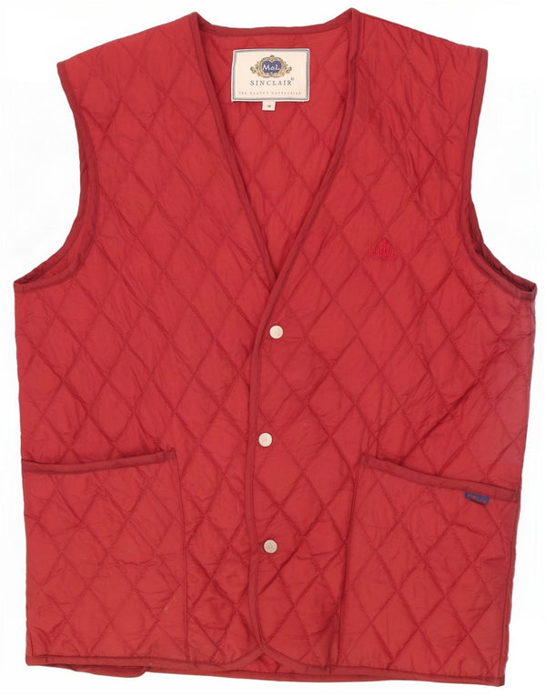 Colete acolchoado masculino Sinclair UK 38 Nylon médio Borgonha