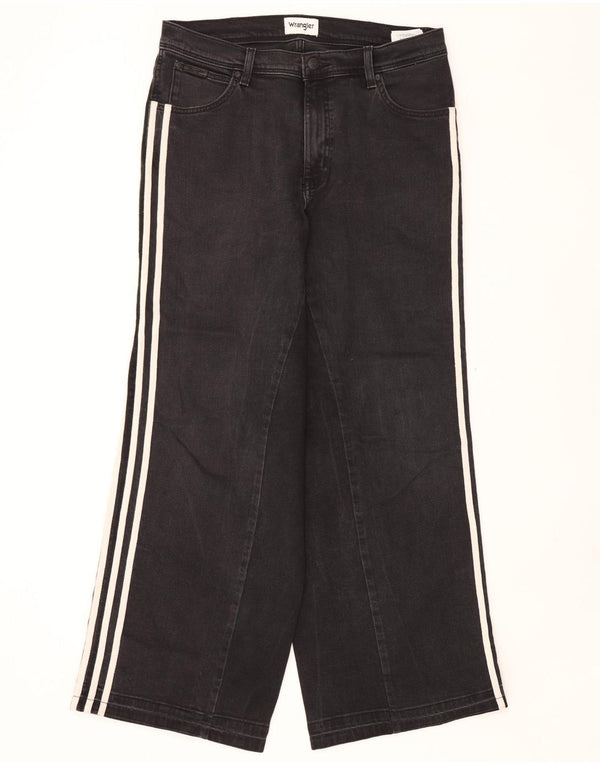 Wrangler Masculino Texas Wide Leg Jeans W34 L32 Algodão Preto