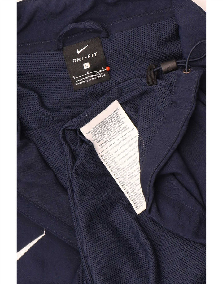 Giacca da ginnastica Nike Dri Fit Graphic da uomo, grande, color block blu navy