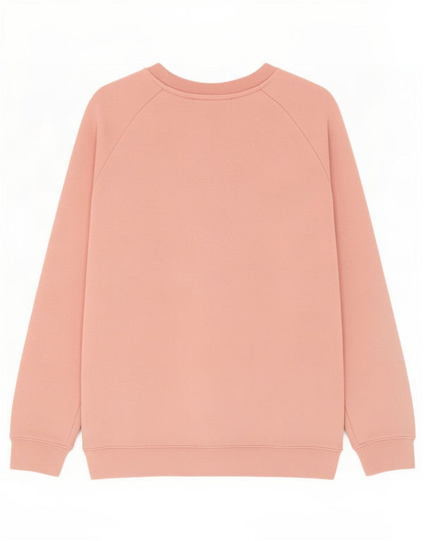Adidas Dame Grafisk Oversized Sweatshirt Jumper UK 8 Small Pink Bomuld