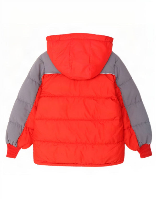 Giacca imbottita con cappuccio Nike da ragazzo 7-8 anni XL Rosso Colourblock Poliestere