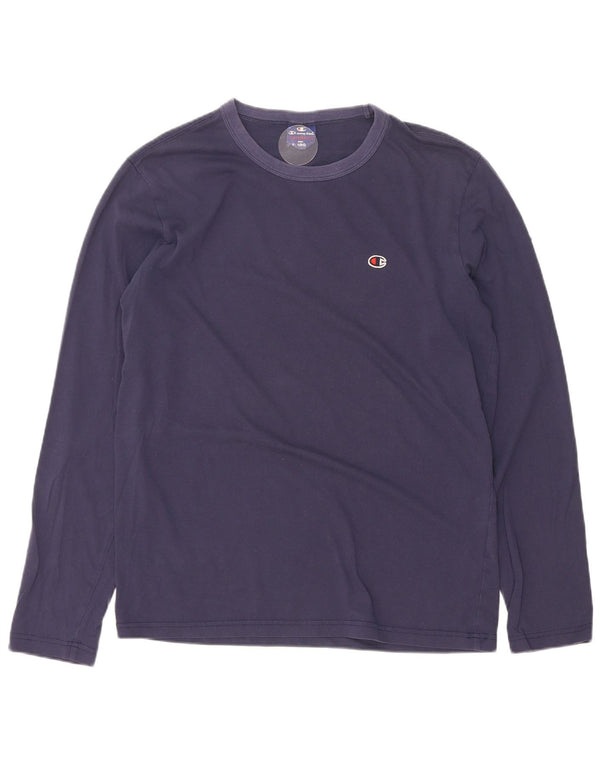 Top a maniche lunghe da uomo Champion a maniche lunghe XL in cotone blu navy