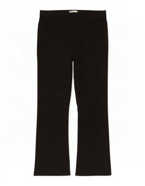 Marks & Spencer Pantalones casuales con corte de bota para mujer UK 46 Large W34 L28 Negro