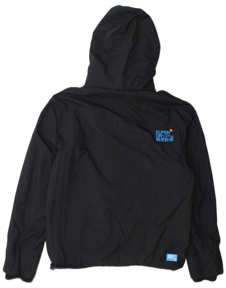 Giacca a vento grafica da donna Superdry UK 16 grande nera