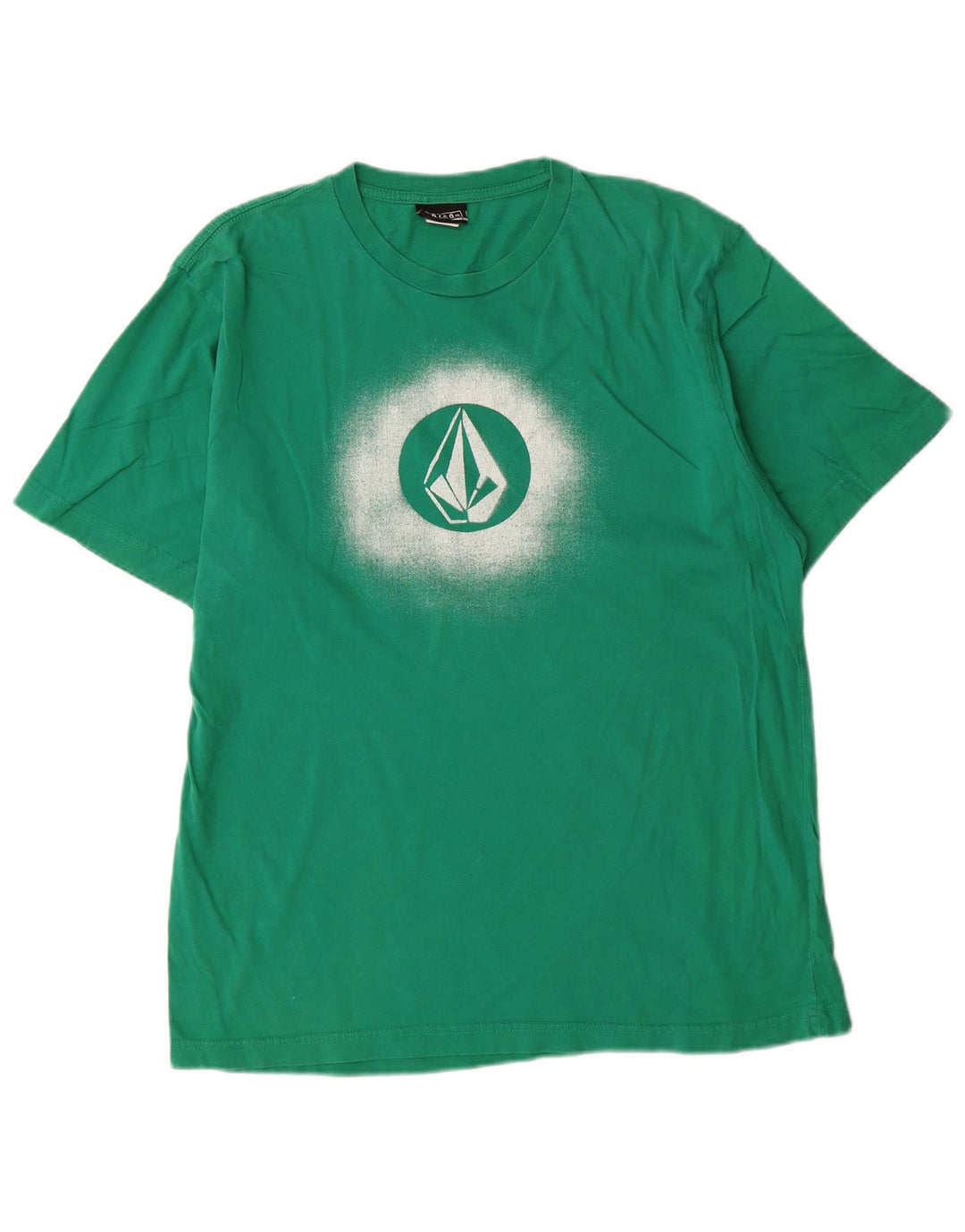 Volcom Mens Graphic T-Shirt Top Large Green Cotton