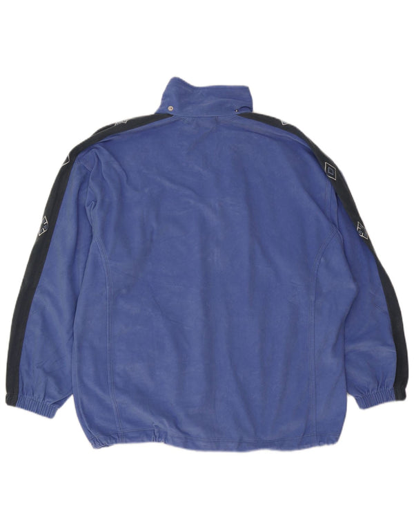 Diadora Veste de survêtement graphique surdimensionnée pour femme UK 14 Bleu moyen