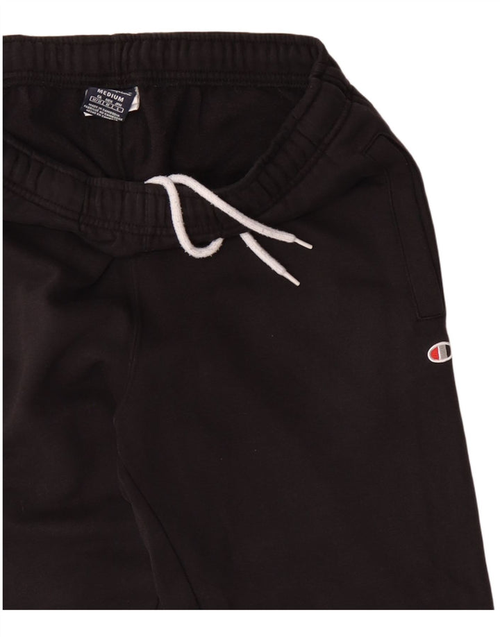 Champion Mens Tracksuit Trousers Joggers Medium Black Cotton