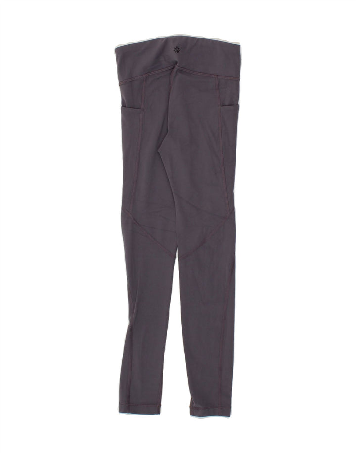 ATHLETA Girls Leggings 6-7 Years Small  Grey Vintage Athleta and Second-Hand Athleta from Messina Hembry 